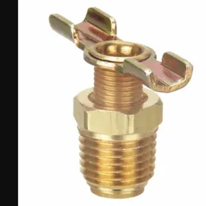 PARKER DC604-4 Drain Cock, 1/4 Inch Thread Size, Brass | AF7LHB 21VL75