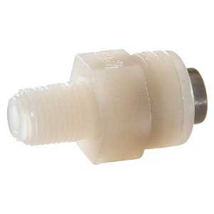 PARKER F6MC2 Push to Connect Fitting, Plastic, Kynar | BT6BZL