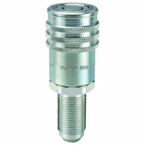 PARKER FEM-371-8BMF-NL Hydraulic Quick Connect Hose Coupling, 3/8 Inch Coupling Size, Steel | CT7GDZ 55KU63