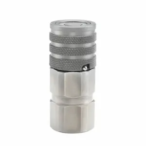 PARKER FEM-371-8FP Hydraulic Quick Coupler, 3/8 Inch Coupling Size, Steel, 9 g/min Max. Flow Rate, Ball | CT7DXD 785RP1