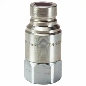 PARKER FEM-502-12FO-BULK Hydraulic Quick Connect Hose Coupling, 1/2 Inch Coupling Size, Steel | CT7GCD 55KU87