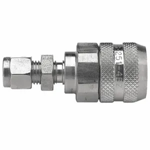 PARKER FS-251-4BZ Hydraulic Quick Connect Hose Coupling, 1/4 Inch Coupling Size, 316 Stainless Steel | CT7GCU 55KV41