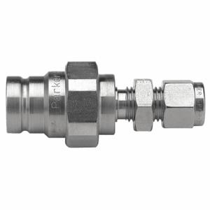 PARKER FS-252-4BZ Hydraulic Quick Connect Hose Coupling, 1/4 Inch Coupling Size, 316 Stainless Steel | CT7GEK 55KV51