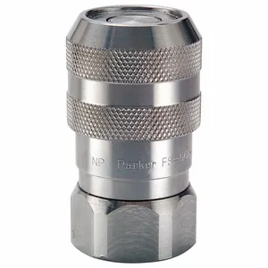 PARKER FS-251-6FO Hydraulic Quick Connect Hose Coupling, 1/4 Inch Coupling Size, 316 Stainless Steel | CT7GCN 55KV49