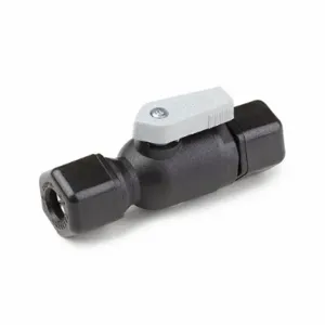 PARKER FTPPB6VUC6 Ball Valve, 3/8 Inch Tube, 150 PSI CWP, 35-200 Deg F, Barb, Tube x Tube | CT7CUE 792RM1