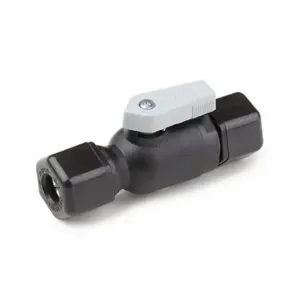 PARKER FTPPB4VUC4 Ball Valve, 1/4 Inch Tube, 150 PSI CWP, 35-200 Deg F, Barb, Tube x Tube | CT7CRZ 792RL9