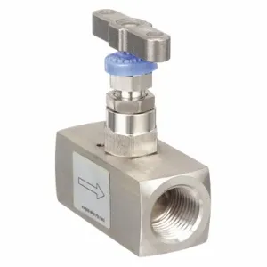 PARKER HNVS8FF 6000 PSI Needle Valve, Female Inlet, Stainless Steel | AD7JXP 4EUK1 / HNVS8FF-GR