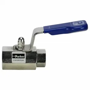 PARKER HPBYB4FFHP Ball Valve, 1/4 Inch Pipe, 10000 PSI CWP, -65-450 Deg F, Female NPT, FNPT x FNPT | CT7CRP 803DY4