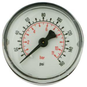 PARKER K4520N14160 Air Preparation Regulator Gauge, 0 - 160 psi | BT6QXA