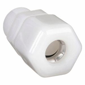 PARKER N6MC6 Male Connector, Nylon, 3/8 Inch Size Tube OD, 3/8 Inch Size Pipe Size, Compression x MNPTF | CT7HLB 2GVC7