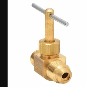 PARKER NV103F-4-2 Needle Valve, 1/4 Inch Outside Diameter, In Line, Brass | AF7LGE 21VL50