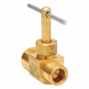 PARKER NV106C-4-2 Needle Valve, 1/4 Inch Outside Diameter, In Line, Brass, Compression | AF7LGL 21VL57