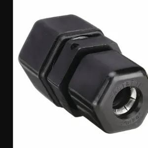 PARKER P6UC4 Union Connector, Polypropylene, For 3/8 Inch x 1/4 Inch Tube OD, Compression x Compression | CT7LHA 2ZTF1