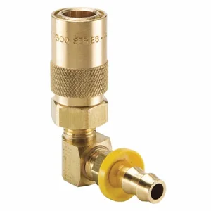 PARKER PC214-BP Hydraulic Quick Connect Hose Coupling, 1/4 Inch Coupling Size, Brass | CT7GDC 55KW47