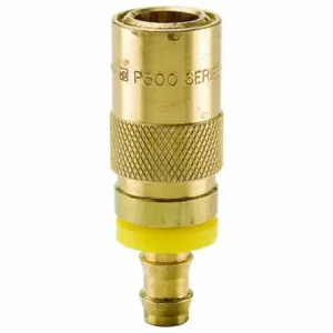 PARKER PC504-BP Hydraulic Quick Connect Hose Coupling, 1/2 Inch Coupling Size, Brass | CT7GBY 55KW48