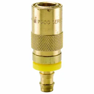 PARKER PC506-BP Hydraulic Quick Connect Hose Coupling, 1/2 Inch Coupling Size, Brass | CT7GBX 55KW49