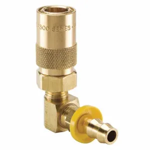 PARKER PC214-BP Hydraulic Quick Connect Hose Coupling, 1/4 Inch Coupling Size, Brass | CT7GDC 55KW47