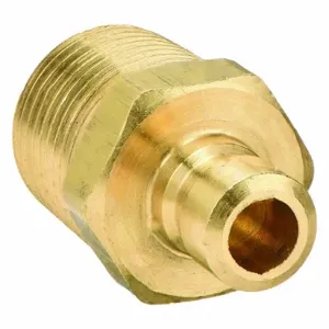 PARKER PN353 Nipple, 3/8 Inch Body Size, 3/8 -18 Inch Thread Size, Brass | AG6UCV 48C240