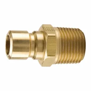 PARKER PN352 Nipple, 3/8 Inch Body Size, 1/4-18 Inch Thread Size, Brass | AG6UCM 48C233