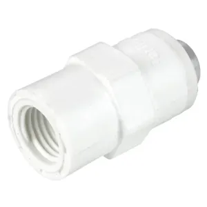 PARKER PP4FF4 Push to Connect Fitting, Plastic, Polypropylene | BT7XBG