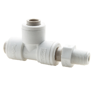 PARKER PP4MRS4 Push to Connect Fitting, Plastic, Polypropylene | BT7XBQ