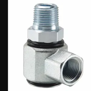 PARKER S2102-8-8 Hydraulic Swivel Fitting, Zinc-Plated Steel, 1/2 Inch Female NPTF Inlet | CT7FMR 53VC32