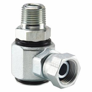 PARKER S2107-6-6 Hydraulic Swivel Fitting, Zinc-Plated Steel, 3/8 Inch Female NPSM Inlet | CT7FNF 53VC40