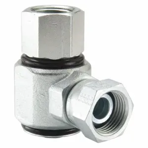 PARKER S2207-8-8 Hydraulic Swivel Fitting, Zinc-Plated Steel, 1/2 Inch Female NPSM Inlet | CT7FMP 53VC58