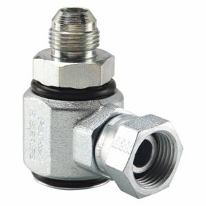 PARKER S2307-4-4 Hydraulic Swivel Fitting, Zinc-Plated Steel, 1/4 Inch Female NPSM Inlet | CT7FMU 53VC68