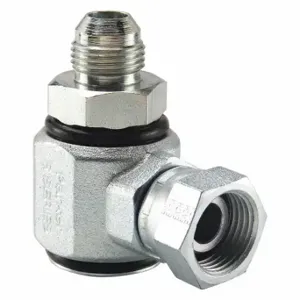 PARKER S2307-4-4 Hydraulic Swivel Fitting, Zinc-Plated Steel, 1/4 Inch Female NPSM Inlet | CT7FMU 53VC68