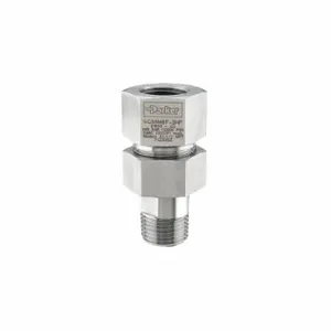 PARKER SGB8M8F Swivel Gauge Adapter, 1/2 Inch Fnpt, Ss | AD7JXT 4EUK4 / SGB8M8F-GR