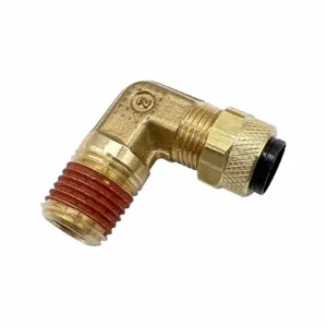 PARKER VS169P-6-4 Brass Compression Fitting, Brass, Compression x MNPT, 1/4 Inch Pipe Size | CT7DQU 791AM3