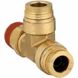 PARKER VS171PTC-4-4 Brass DOT Push-to-Connect Fitting, Messing, Push-to-Connect x Push-to-Connect x MNPT | CT7EXL 791CR6