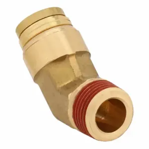 PARKER VS179PTCNS-6-6 Brass DOT Push-to-Connect Fitting, Brass, Push-to-Connect x MNPT | CT7FTD 791CU0