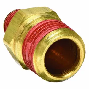 PARKER VS216P-8-6 Reducer Nipple Brass 1/2 Inch x 3/8 Inch | AA6HFU 13Y804