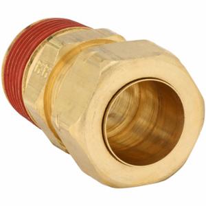 PARKER VS68CA-5-4 Brass Compression Fitting, Brass, Compression x MNPT, 1/4 Inch Pipe Size | CT7DQZ 791AW0