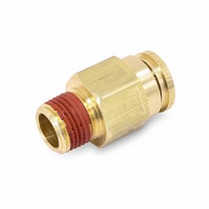 PARKER VS68PTC-4-4 Composite Dot Push-To-Connect Fitting, Brass, Push-To-Connect X Mnpt, For 1/4 Inch Tube Od | CT7FAF 791CZ1
