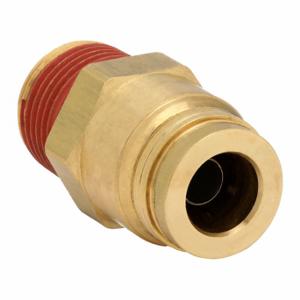 PARKER VS68PTC-6-6 Composite Dot Push-To-Connect Fitting, Brass, Push-To-Connect X Mnpt, For 3/8 Inch Tube Od | CT7FAL 791CZ6