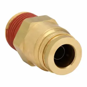 PARKER VS68PTC-6-4 Composite Dot Push-To-Connect Fitting, Brass, Push-To-Connect X Mnpt, For 3/8 Inch Tube Od | CT7FAM 791CZ5