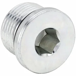 PARKER VSTI33X2ORCF Hollow Hex Plug, Steel, 33 mm X 2 Inch Fitting Pipe Size, Male Metric X Female | CT7GAH 60VC57