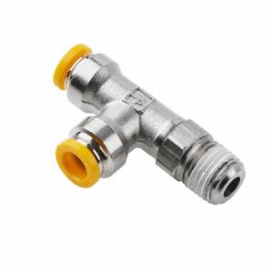 PARKER W171PLP-6M-2R Metric Metal Push-to-Connect Fitting, Nickel Plated Brass | CT7JKG 791CD0