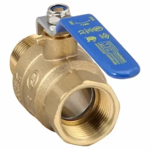 PARKER XV501P-16 Brass Ball Valve Inline Fnpt x Mnpt 1 In | AB4ZDQ 20K903