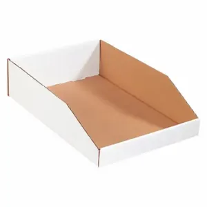 PARTNERS BRAND BINEB1812 Bins, Open Top, 12x18x4x1/2 Inch Size, 50 PK | CT7LMY 51CJ84