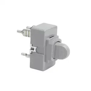 PASS AND SEYMOUR 1091-GRY Momentary Contact Switch, Low Voltage, 3A, 24 AC/DC, Gray | CH4FAJ