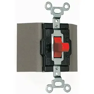 PASS AND SEYMOUR 1250-RED Toggle Switch, Red, 120V | CH4EVY