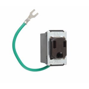 PASS AND SEYMOUR 1333 Despard Receptacle, Brown | CH4CQW