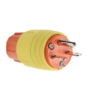 PASS AND SEYMOUR 14W33AM Straight Blade Plug, 20A, 125V | CH4KPH