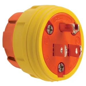 PASS AND SEYMOUR 14W47AM Straight Blade Plug, 15A, 125V | CH4KPF