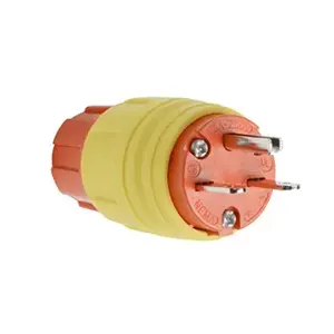 PASS AND SEYMOUR 14W49AM Straight Blade Plug, 15A, 250V | CH4KPG