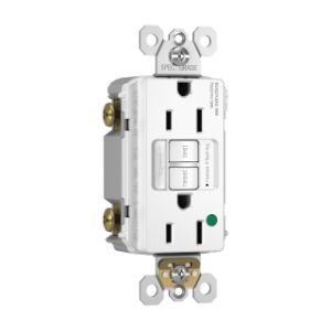 PASS AND SEYMOUR 1597-HGNTLTRW GFCI Receptacle, Hospital Grade, Tamper Resistant, 15A, White | CH4DZM